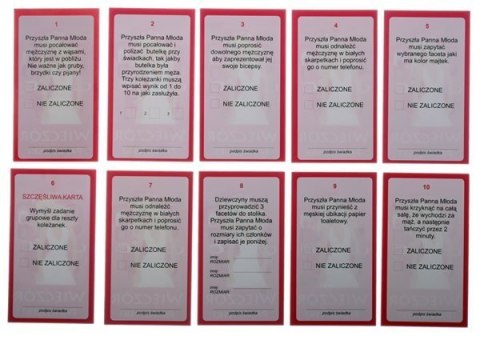 Wieczór Panieński gra imprezowa karty z zadaniami PropaGanda