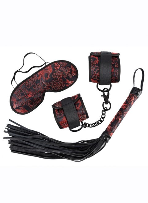 Zestaw BDSM akcesoria pejcz bicz opaska kajdanki Bad Kitty
