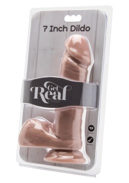 Grube dildo penis realistyczne przyssawka 18cm