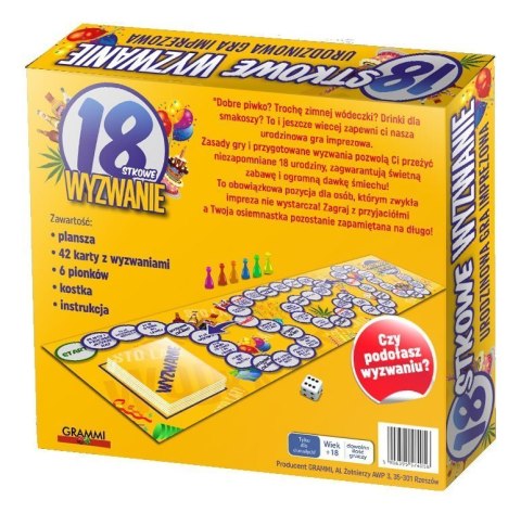 18-stkowe wyzwanie gra osiemnastka imprezowa Grammi