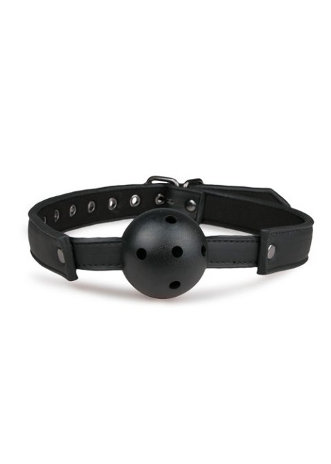 Knebel-Ball Gag With PVC Ball - Black Easytoys