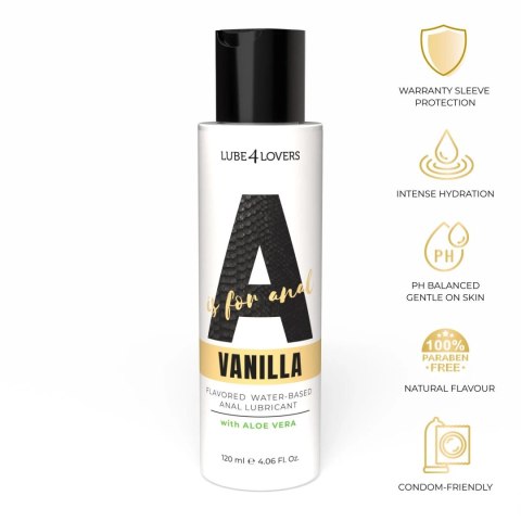 Anal Lubricant A Is for Vanilla 120 ml Lube4lovers