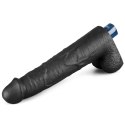 10.5" REAL SOFTEE Rechargeable TPE Vibrating Dildo(Black) Lovetoy