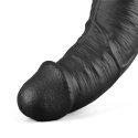 10.5" REAL SOFTEE Rechargeable TPE Vibrating Dildo(Black) Lovetoy