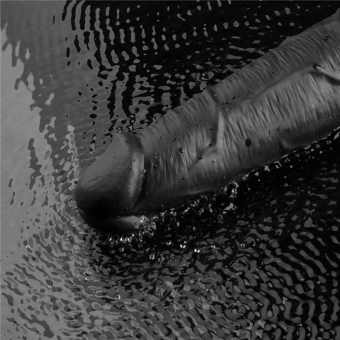 10.5" REAL SOFTEE Rechargeable TPE Vibrating Dildo(Black) Lovetoy