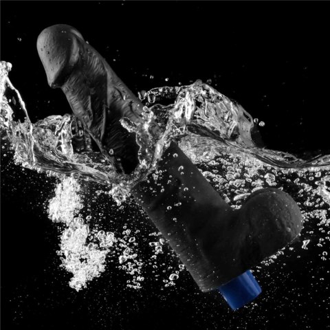 10.5" REAL SOFTEE Rechargeable TPE Vibrating Dildo(Black) Lovetoy