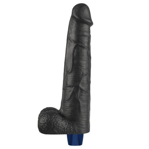 10.5" REAL SOFTEE Rechargeable TPE Vibrating Dildo(Black) Lovetoy