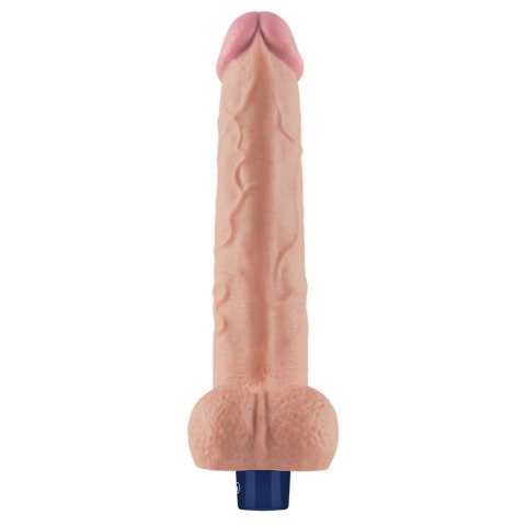 10.5" REAL SOFTEE Rechargeable TPE Vibrating Dildo(Flesh) Lovetoy