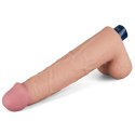 10.5" REAL SOFTEE Rechargeable TPE Vibrating Dildo(Flesh) Lovetoy