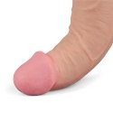 10.5" REAL SOFTEE Rechargeable TPE Vibrating Dildo(Flesh) Lovetoy