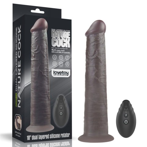 10'' Dual Layered Platinum Silicone Rotator Lovetoy