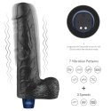 10" REAL SOFTEE Rechargeable TPE Vibrating Dildo(Black) Lovetoy