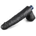 10" REAL SOFTEE Rechargeable TPE Vibrating Dildo(Black) Lovetoy