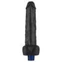 10" REAL SOFTEE Rechargeable TPE Vibrating Dildo(Black) Lovetoy