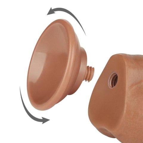 7.5'' Sliding Skin Dual Layer Dong Brown Lovetoy