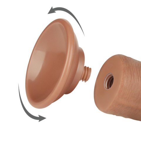 8'' Sliding Skin Dual Layer Dong Brown Lovetoy