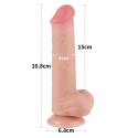 8'' Sliding Skin Dual Layer Dong Flesh Lovetoy