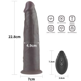 9.0'' Dual Layered Platinum Silicone Rotator Lovetoy