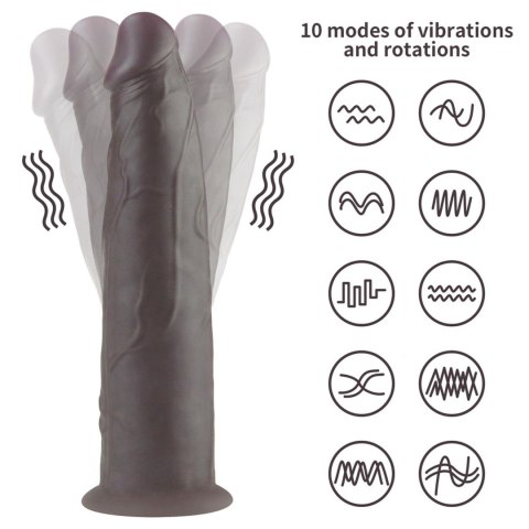9.0'' Dual Layered Platinum Silicone Rotator Lovetoy