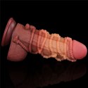 9.5'' Dual layered Platinum Silicone Cock with Rope Lovetoy