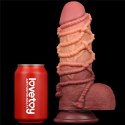 9.5'' Dual layered Platinum Silicone Cock with Rope Lovetoy
