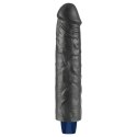 9.5" REAL SOFTEE Rechargeable TPE Vibrating Dildo(Black Lovetoy