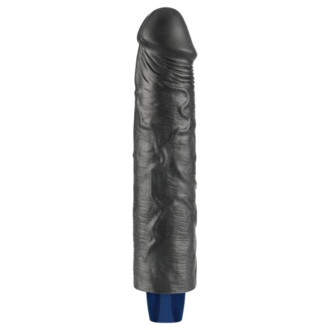 9.5" REAL SOFTEE Rechargeable TPE Vibrating Dildo(Black Lovetoy