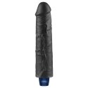 9.5" REAL SOFTEE Rechargeable TPE Vibrating Dildo(Black Lovetoy