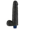 9" REAL SOFTEE Rechargeable TPE Vibrating Dildo(Black) Lovetoy