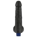 9" REAL SOFTEE Rechargeable TPE Vibrating Dildo(Black) Lovetoy