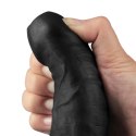 9" REAL SOFTEE Rechargeable TPE Vibrating Dildo(Black) Lovetoy