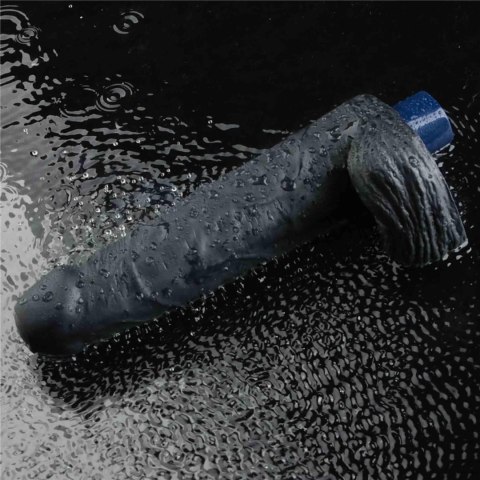 9" REAL SOFTEE Rechargeable TPE Vibrating Dildo(Black) Lovetoy