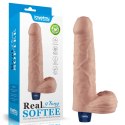 9" REAL SOFTEE Rechargeable TPE Vibrating Dildo(Flesh) Lovetoy
