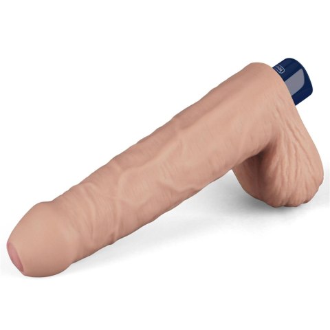 9" REAL SOFTEE Rechargeable TPE Vibrating Dildo(Flesh) Lovetoy