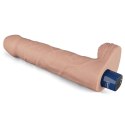 9" REAL SOFTEE Rechargeable TPE Vibrating Dildo(Flesh) Lovetoy