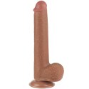9'' Sliding Skin Dual Layer Dong Brown Lovetoy