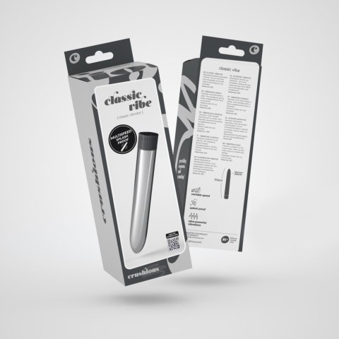 CRUSHIOUS CLASSIC VIBE VIBRATOR SILVER Crushious