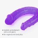CRUSHIOUS DEEP DIVER DOUBLE DILDO WITH ANAL LUBRICANT 50ML PURPLE Crushious