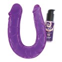 CRUSHIOUS DEEP DIVER DOUBLE DILDO WITH ANAL LUBRICANT 50ML PURPLE Crushious