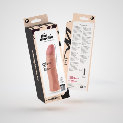 CRUSHIOUS THE MACHO REALISTIC PENIS SLEEVE WITH 2" EXTENSION Crushious