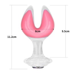 Gemoria Silicone Butt Plug - Dual Crescent (Glow-In-The-Dark) Lovetoy