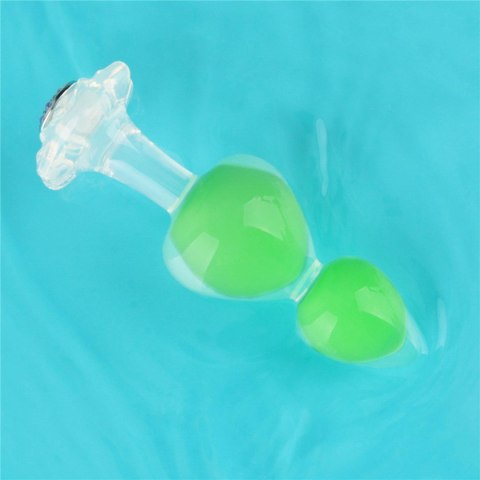 Gemoria Silicone Butt Plug (Glow-In-The-Dark) - green Lovetoy