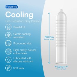Pasante Cooling Condoms Bulk Packs 144 pcs Pasante