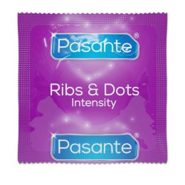 Pasante Ribs & Dots/Intensity Condoms 12 pcs Pasante