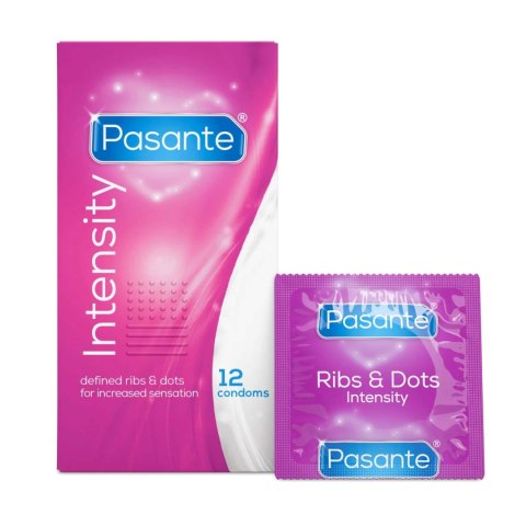 Pasante Ribs & Dots/Intensity Condoms 12 pcs Pasante