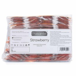 Pasante Strawberry Crush Condoms Bulk Packs 144 psc Pasante