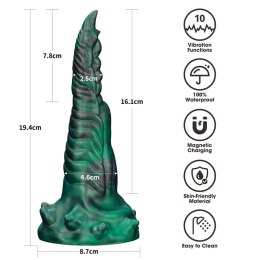 Savage Charm Double-Claw Vibrating Silicone Dildo Lovetoy
