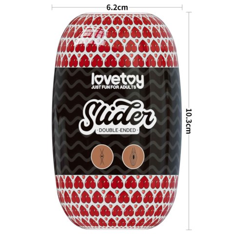 Slider Double-Ended Masturbator Ass and Vagina Lovetoy