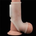 Vibrating Silk Knights Ring with Scrotum Sleeve Lovetoy