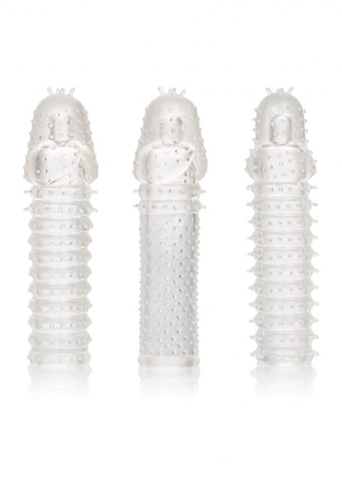 Zestaw 3 nakładek na penisa Stymulator-3 Piece Extension Kit CalExotics